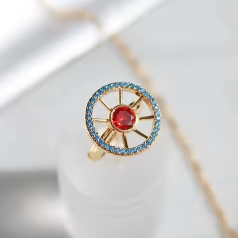 Stella's Ring,Jewelry For Woman Girls,Fashion Wedding Geek Accessories,Silver Plated,Stella Ring,Sol