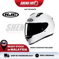 HJC C10 Black Matt Black Fullface HJC Helmet Fullface Murah KYT Bimola MHR Sirim Approved Shengfatt
