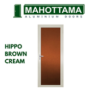 MAHOTTAMA - Pintu Kamar Mandi / Tidur Rumah Aluminium 80 x 200cm Rumah 1 Set Kusen Kunci Handle Engs