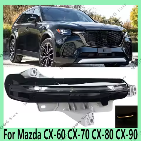 For Mazda CX-60 CX-70 CX-80 CX-90 Auto Parts Front Bumper Daytime Running Light Turn Signal Fog Ligh