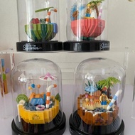 Refreshing Summer Fruit Watermelon Coconut Lemon Peach in Jar Building Block Gift Decoration Buildin