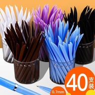 Office Flat Knife Pen Express Unboxing Pen Blue Ballpoint Pen 0.7mm Knife Pen Two-in-One Knife Pen U