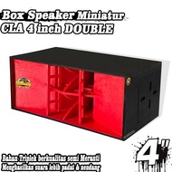 MERAH CLA 4 INCH Miniature Speaker Box RED Speaker Box 4 Inch