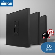 Simon E6 Series Switch  / Switches & Socket Outlet (BLACK)