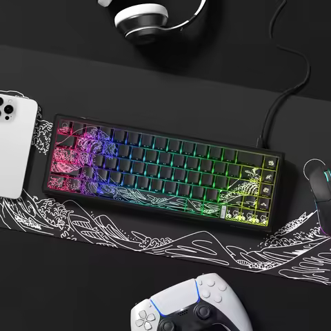 Womier M68 HE V2 Black Coral Sea Web Drive Rapid Trigger Rgb Mechanical Keyboard Magnetic Switches W