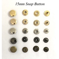 15mm Extra Strong Push Snap Button Butang Accessories Press Stud Setter Penetap Tekan Tool Leather C