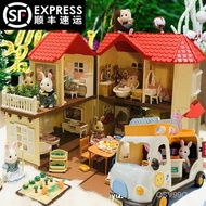 Sylvanian Families Toy Villa High-End Children's Toys Christmas Gift Decoration Play House Girl Light Big House