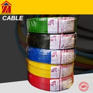 L MALL 1.5mm 2.5mm Cable(1 Meter)Yellow Blue Red Green Black Kabel Insulated PVC 100% Pure Copper Cable (SIRIM)