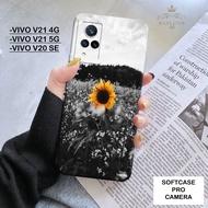 HP Vivo V21 4G Case Vivo V20 SE 5G/ - Rajacase - Vivo V21 4G casing 5G/ - FLOWER Softcase Motif - V2