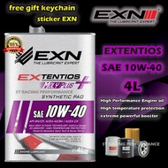 FREE KEYCHAIN#EXN 100% ORIGINAL ‖ EXN MOLYPLUS 10W40 4L - FREE OIL FILTER