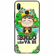 Ốp lưng in cho Huawei Nova 3e Mẫu Xách Balo Lên Nam
