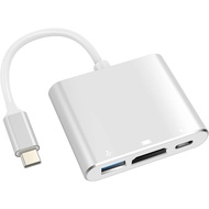 Multiport AV Adapter with 4K HDTV Output USB 3.0 Port & USB-C Fasting Charging Port Compatible