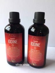Iodine(Liquid) With Hydrogen &amp; Oxygen Enrichment,Glass bottle with dropper stopper.จำนวน 2 pieces