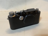 Leica III 1937 original black paint / chrome knobs RF rangefinder film camera 旁軸菲林相機 Leica IIIa IIIc