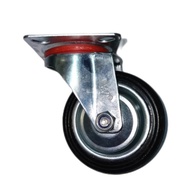 Trolley Wheels 4 Inch Rubber Caster Wheels Live Swivel Without Brakes 4" Live Cart Wheels