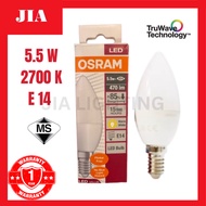 [SIRIM] OSRAM 5.5W LED Bulb E14 Warm White 2700K, bulb led, OSRAM led bulb, osram led, bright, for l