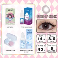 [COD]UYAAI 4 Item Paket kombinasi |1Pasang Softlens+60ml Air Pencuci Softlens+10ml Tetes Mata+Lensca