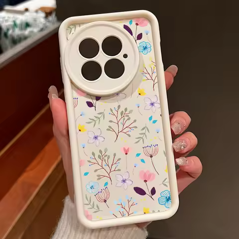 Phone Case For OnePlus 13 12 Luxury Flowers Buds Print Shockproof Bumper Silicone Soft Cover Fundas