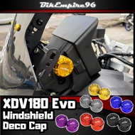 XDV180 Evo Windshield Deco Cover Height Adjustment Screws Protection Solid CNC Aluminum Screws Cap C