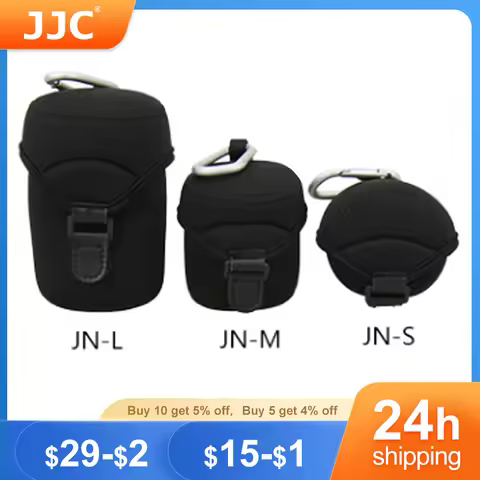 JJC Deluxe Neoprene Lens Case Lens Pouch Bag for Canon EF-M 18-150mm 18-55mm 55-200mm Sony E 10-18mm