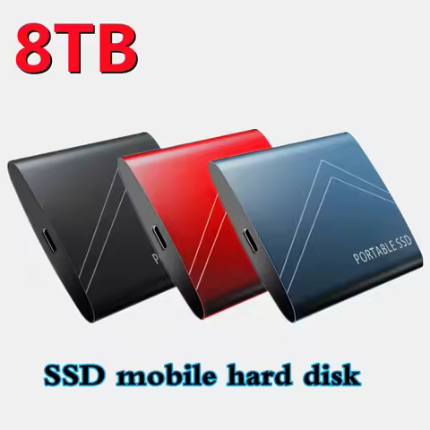 new 8TB 6TB 4TB External SSD 2TB Mobile Solid State Hard Drive USB 3.1 External SSD Typc-C Portable 