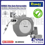 REMAX | SANIWARE 20m Auto Retractable Garden Hose Reel 1/2" Auto Rewind Wall Mount Water Pipe |38-NW