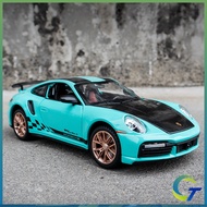 1:24 Porsche 911 Turbo S Diecast Toys Car Model Cars Alloy Toy Collection Gift For Boys Kids