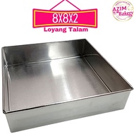 Loyang Talam 8X8X2 Inci Loyang Kuih Talam | Loyang Kuih Lapis by Azim Bakery