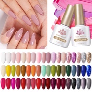 BORN PRETTY 1 Bottle 10ml Colors Series Nail Gel Polish Colorful Glitter Pink Purple Soak Off UV Gel