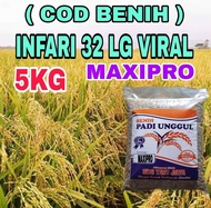 5KG BENIH PADI INPARI-32 MAXIPRO LABEL PUTIH ORIGINAL