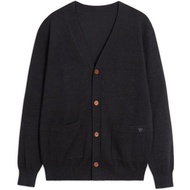 OASIS เสื้อกันหนาว คาร์ดิแกน เสื้อแขนยาว ผู้ชาย ผ้าคอตตอน รุ่น MSWB-4426 สีเทาดำ น้ำตาลอ่อน แดง เ