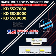 TV BACKLIGHT sony 55 INCH KD-55X7000E KD-55X8000E 55X9000 XBR-55X800E BL 51K STO550AN5_51LED_R_Rev04