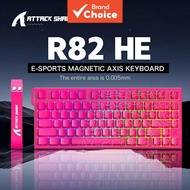 Attack Shark R82He Wired Magnetic Keyboard 8Khz 75 Percent Rgb Pbt for Gaming