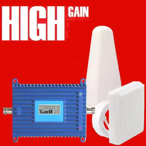 75dB for weak signal far distance 700 1800 1900 2100 B12 B17 B3 B2 B1 B25 B28 Signal Booster Amplifi