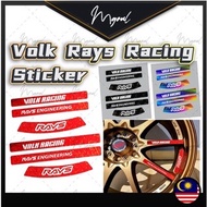 VOLK RACING Ce28 CR II CE28 SL HIGH GRADE RIMS STICKER REFLECTIVE rays Volk rim replacement sticker