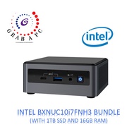 INTEL NUC10 BXNUC10i7FNH3 NUC KIT BUNDLE WITH 1TB PCIe M.2 SSD AND 16GB DDR4 2666MHZ RAM