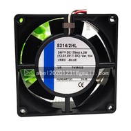 SZ BRAND NEW 8314/2HL 24VDC 179MA 4.3W 3WIRES ORIGINAL COOLING FAN 8CM 8032 80*80*32MM