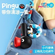 [Genuine]Fun Marktub Handheld Fan Cute Little Penguin Keychain Cute pingu Fan  Gift for friends