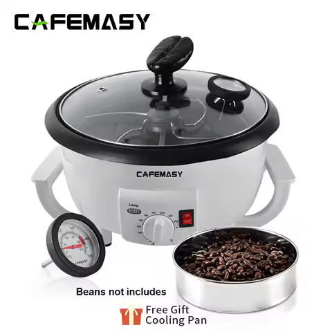 CAFEMASY Electric Coffee Beans Roaster Peanut Baking Stove Popcorn Make Dryer Roasting Machine Grain