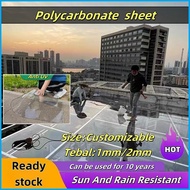 PC Flat Transparent Roof / Atap Cerah Lutsinar Rata 1mm Polycarbonate / Greenhouse Awning Sheet / Bu