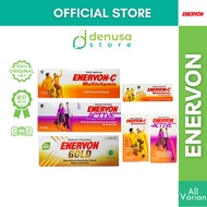 Enervon C Active Gold Effervescent Vitamin B Complex | Daily Immune System & Multivitamin Supplement