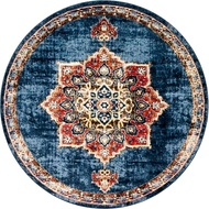 MEGALLERY Round Farmhouse 16 | Print Carpet | Rugs Print | Aesthetic Carpet | Turkey Carpet | Living