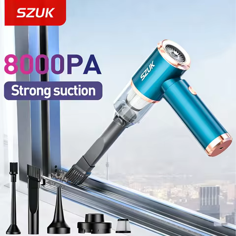 SZUK Car Vacuum Cleaner Wireless Vacuum Cleaner Strong Suction Handheld Portable Mini Vacuum Cleaner