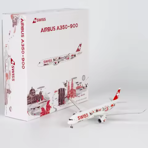 39114 Alloy Collectible Plane Gift NG Models 1:400 Swiss International Air Lines Airbus A350-900 Die