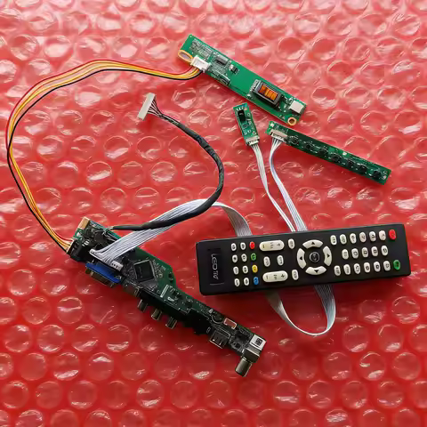 LCD Screen Drive Controller Board Fit N121X4 N121X5 TM121XG HT12X12 1-CCFL USB+AV+VGA+HDMI 20 Pin LV