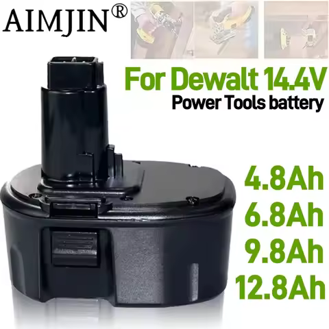 for Dewalt 4.8/6.8/9.8/12.8Ah 14.4V Ni-MH Replacement Battery 14.4V XRP DC9091 DC9094 DW9091 DE9091 