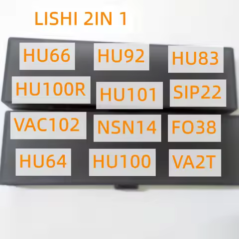 Lishi 2 in 1 VAC102 HU87 MAZ24 NSN14 TOY43AT FO38 CY24 HU64 HU66 HU100 HU100(10) HU101 HU100R VAG201
