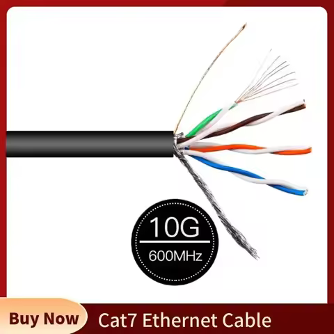 Cat7 Ethernet Cable 20m 100m 30m 50m 10m Outdoor Double Shielded RJ45 Connector Network Cables 26AWG