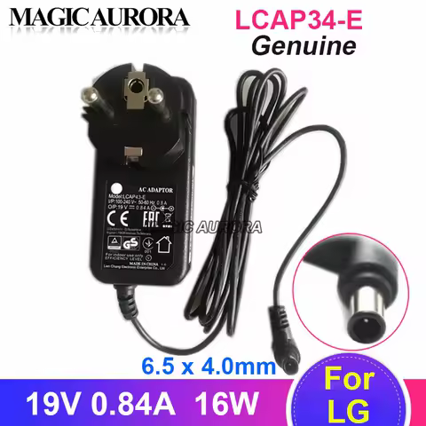 Genuine EU 19V 0.84A 16W LCAP34-E AC Adapter Charger For LG ADS-18FSG-19 EAY63032003 EAY63032011 19M