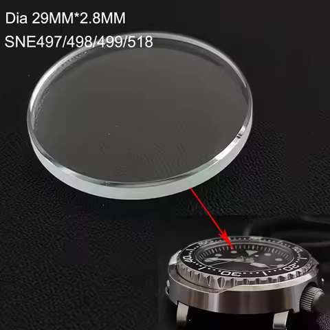 Watch Accessories 29MM*2.8MM Sapphire Glass For SEIKO SNE497 SNE498 SNE499 SNE518 photo kinetic Ener